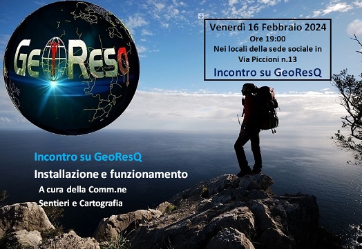 Venerdì 16 Febbraio 2024 – Incontro su GeoResQ