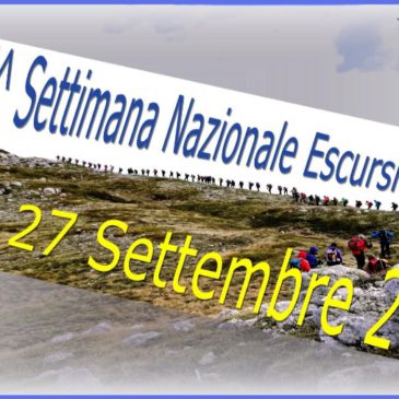 Settimana Nazionale dell’Escursionismo 2026
